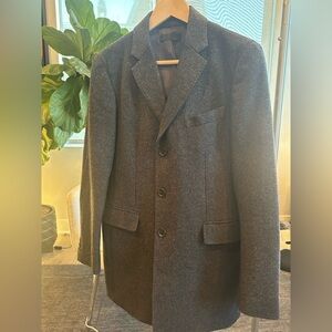 Uniqlo Men's Dark Gray Trench Coat